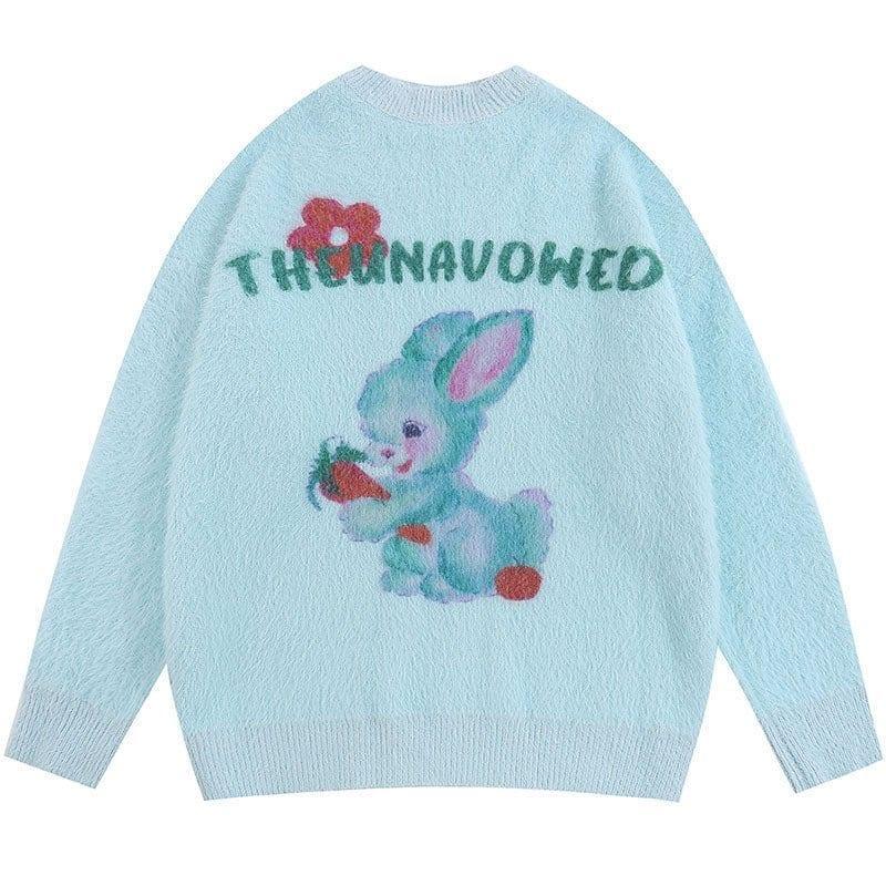 Tntwear® Fluffy Knit Sweater Rabbit - tntwear1