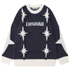 Tntwear® Chic Crew Neck Sweater with Star - tntwear1