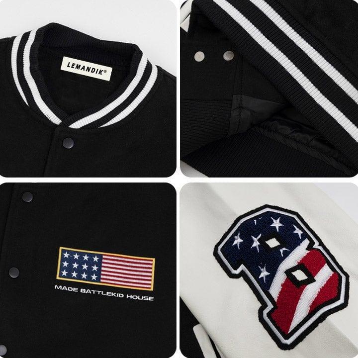 Tntwear® Letterman Varsity Jacket Embroidered Patch - tntwear1
