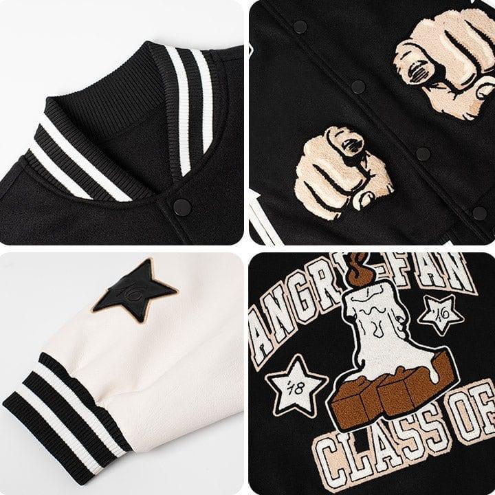 Tntwear® Star Varsity Jacket Class of Candles - tntwear1