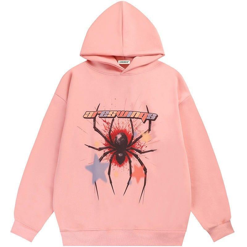 Tntwear® Street Spider Hoodie With Star - tntwear1