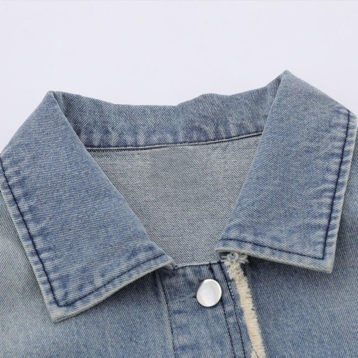 Tntwear® Butterfly Patchwork Denim Jacket - tntwear1