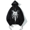 Tntwear® Gothic Black Full Zip Graphic Hoodie - tntwear1