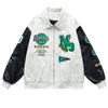 Tntwear® Leather Baseball Jacket Embroidery Star - tntwear1