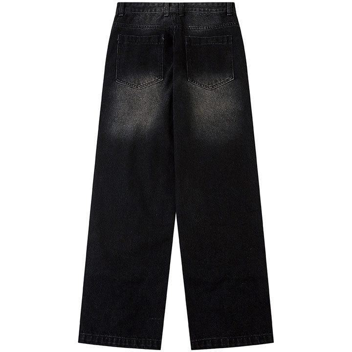 Tntwear® Ripped Washed Jeans with Zipper Hem - tntwear1