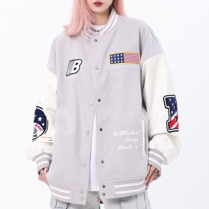 Tntwear® Letterman Varsity Jacket Embroidered Patch - tntwear1