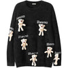 Tntwear® Mohair Knit Sweater with Bear - tntwear1