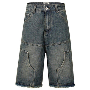 Tntwear® Cargo Denim Shorts Pocket Patch - tntwear1