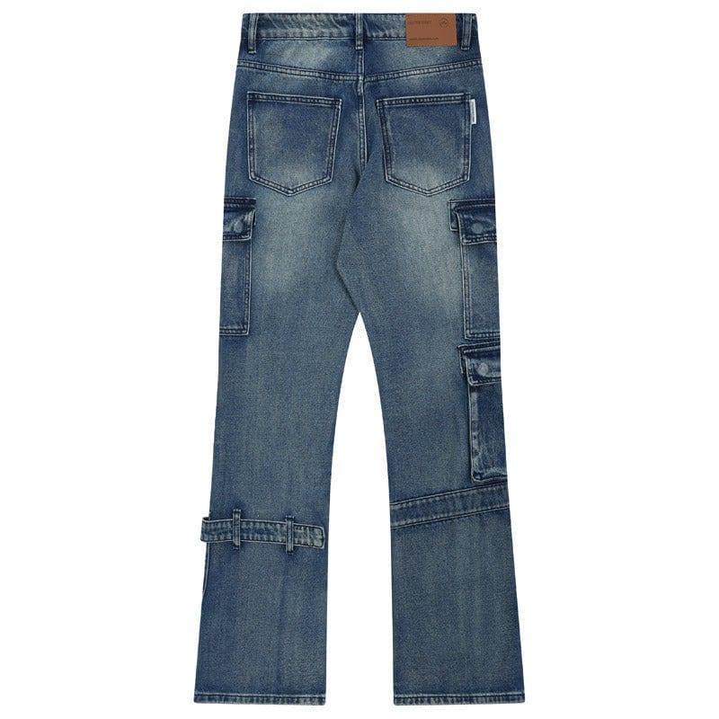 Tntwear® American Style Cargo Jeans Multiple Pockets - tntwear1
