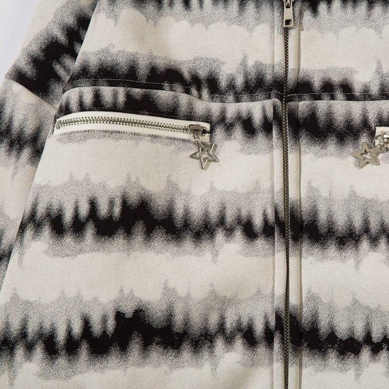 Tntwear® Thicken Zip Up Hoodie Tie Dye - tntwear1
