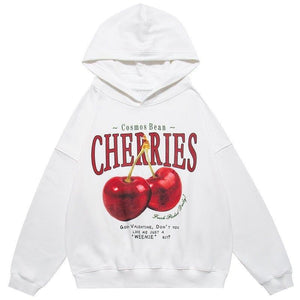 Tntwear® Chic Pullover Hoodie Cherries - tntwear1
