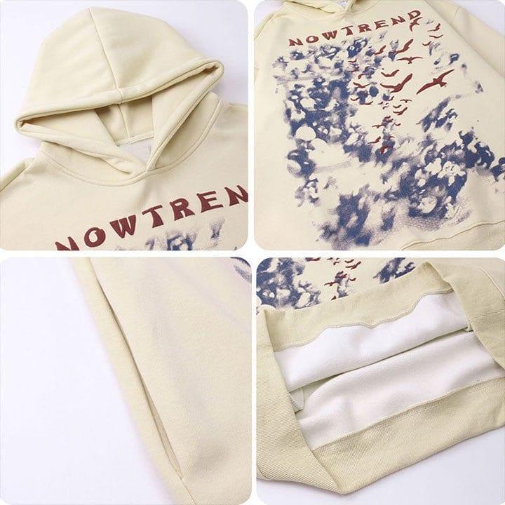 Tntwear® Fleece Hip Hop Hoodie Inkjet Graffiti - tntwear1