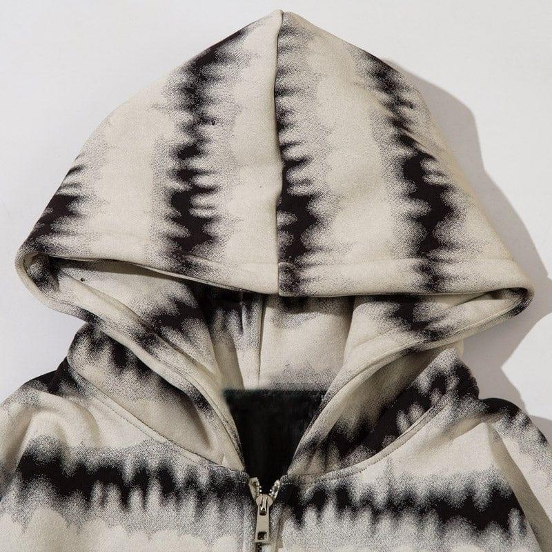 Tntwear® Thicken Zip Up Hoodie Tie Dye - tntwear1
