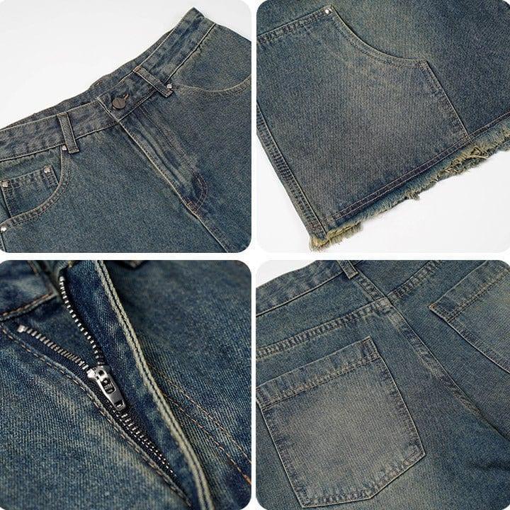 Tntwear® Cargo Denim Shorts Pocket Patch - tntwear1