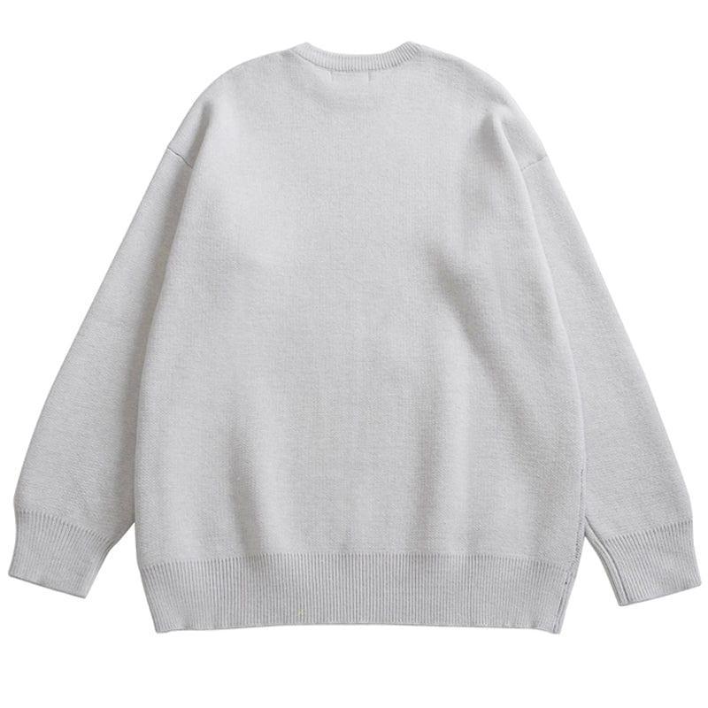 Tntwear® Knitted Sweater Spider Web Heart - tntwear1