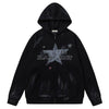 Tntwear® Star Print Zip-Up Hoodie - tntwear1