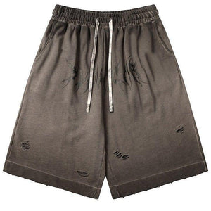 Tntwear® Street Style Gothic Letter Print Shorts - tntwear1