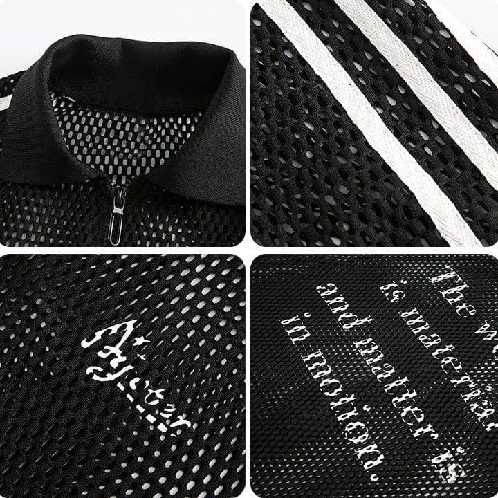 Tntwear® Street Style Mesh Fishnet Shirt - tntwear1