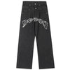 Tntwear® Gothic Black Jeans Star Print - tntwear1