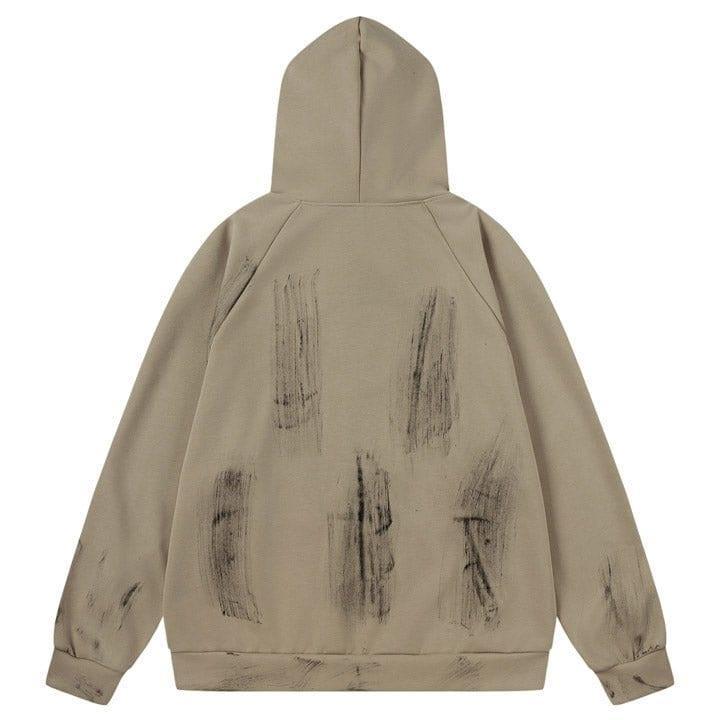 Tntwear® Star Print Zip-Up Hoodie - tntwear1