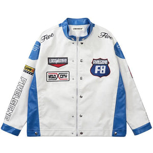 Tntwear® Motorcycle PU Leather Racing Jacket - tntwear1