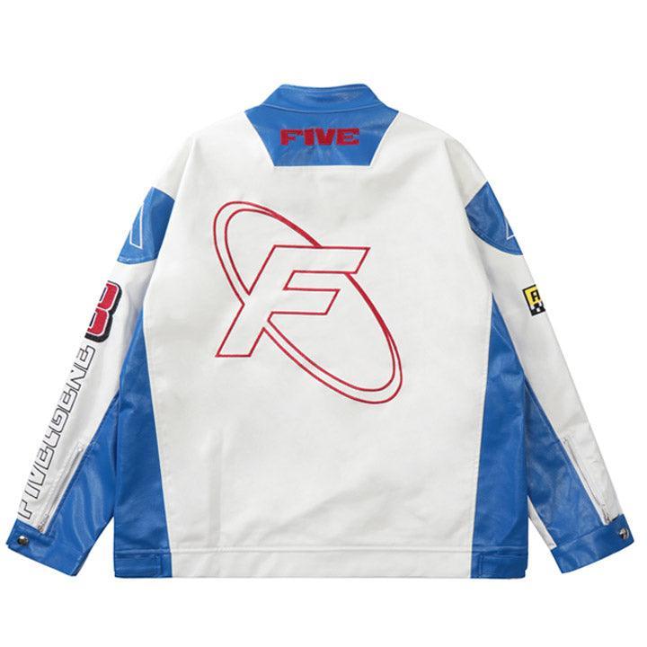 Tntwear® Motorcycle PU Leather Racing Jacket - tntwear1