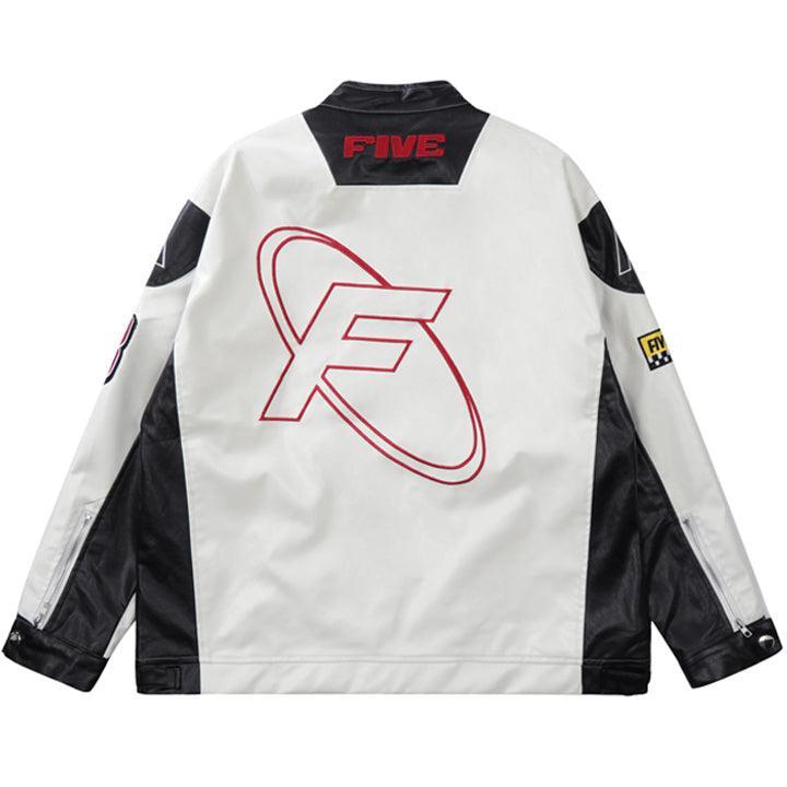 Tntwear® Motorcycle PU Leather Racing Jacket - tntwear1