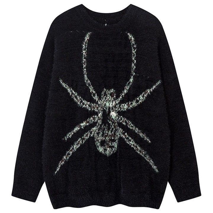 Tntwear® Casual Knitted Sweater Embroidery Spider - tntwear1