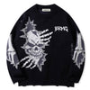 Tntwear® Dark Gothic Sweater Skull and Bone - tntwear1