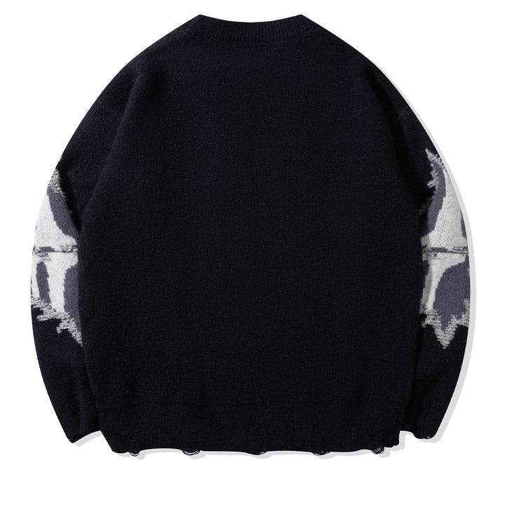 Tntwear® Dark Gothic Sweater Skull and Bone - tntwear1