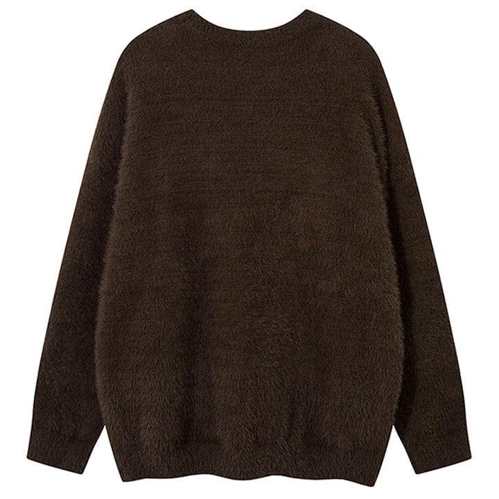 Tntwear® Casual Knitted Sweater Embroidery Spider - tntwear1