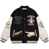 Tntwear® Jesus Riding Skateboard Varsity Jacket - tntwear1