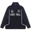 Tntwear® High Neck Zipper Knit Sweater Letter Patch - tntwear1